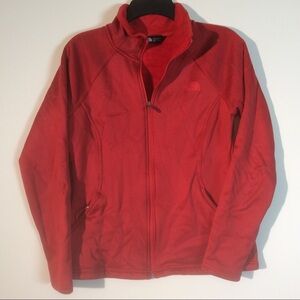 The North Face Red Fleece Jacket Zip *STAIN PULLS